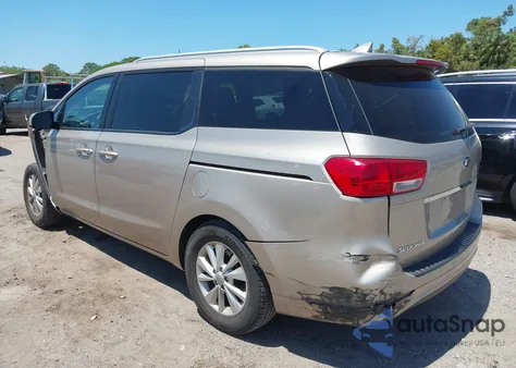 2017 Kia Sedona Lx из США, поврежденный, VIN KNDMB5C13H6249379